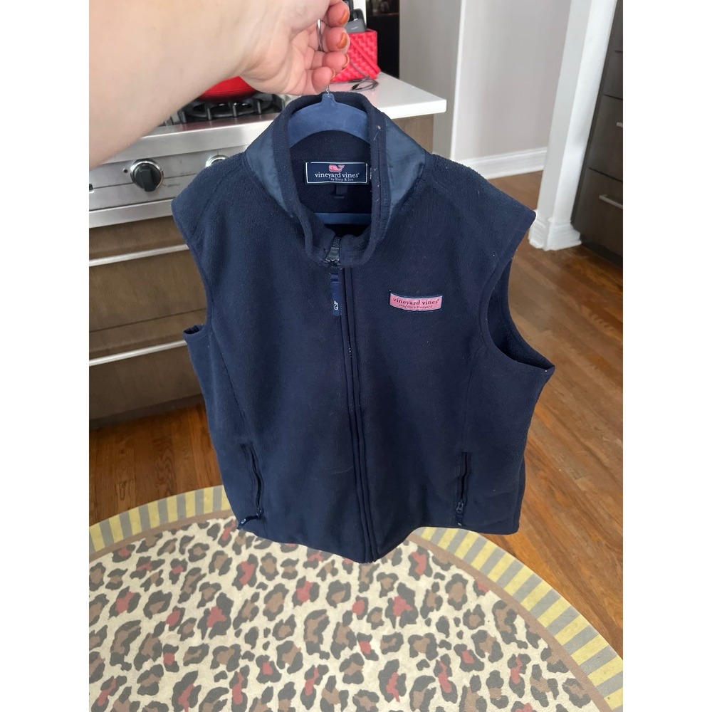 Vineyard vines fleece vest boys size large 16